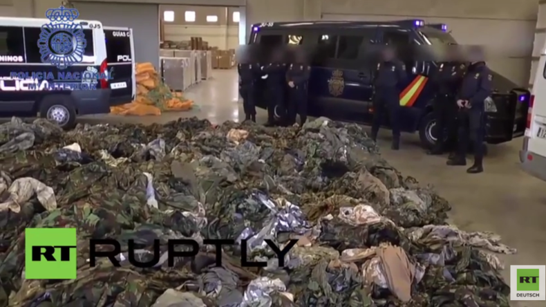 Spanien: 20.000 IS-Uniformen von der Polizei in Valencia und Algeciras gefunden