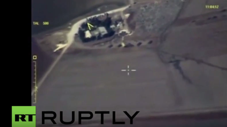 Syrien: Video russischer Luftaufklärung zeigt Beschuss und Grenzübergänge von Militanten aus Türkei