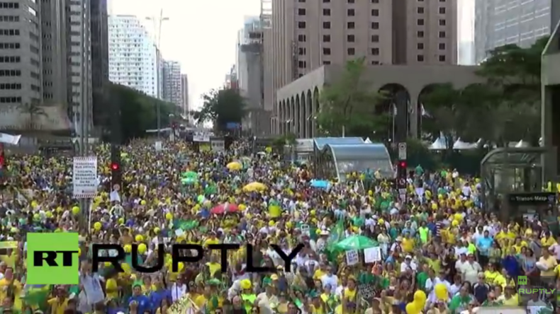 Live: 200.000 zu Protest für Präsidentin Rousseff erwartet – Rechte veranstalten Gegenproteste