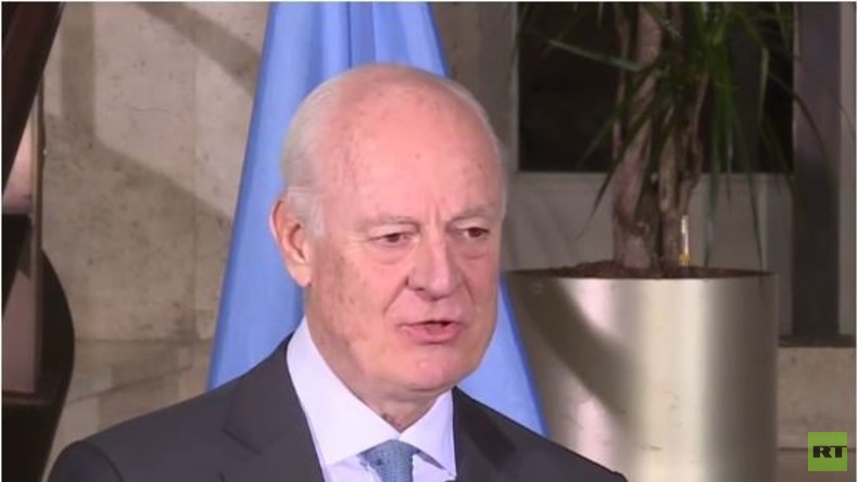 Live: UN-Gesandter Staffan de Mistura zum Abschluss der Syrien-Gespräche 