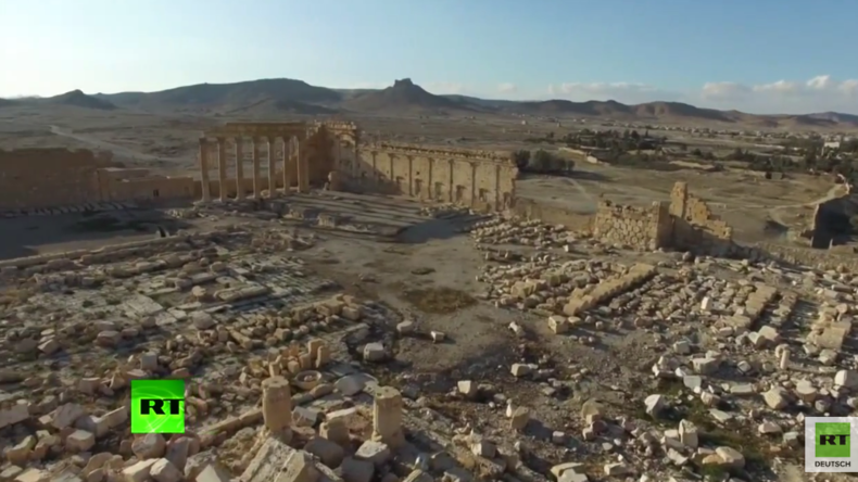 Syrien: Palmyra aus der Vogelperspektive nach der Befreiung vom IS