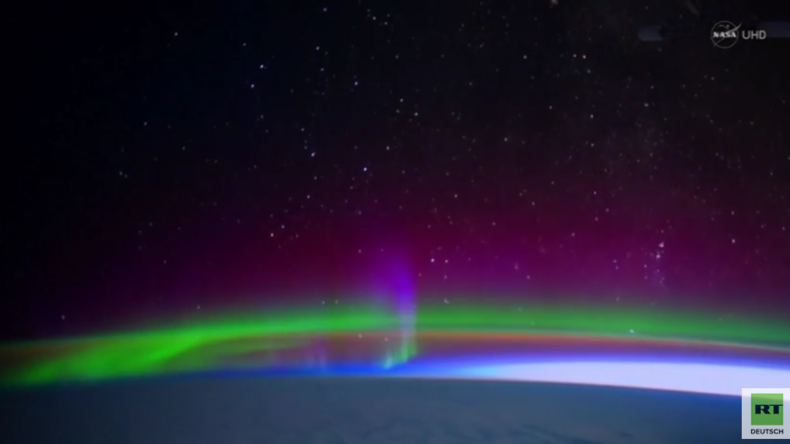 „Magische Schleier“ - ISS-Aufnahmen zeigen Polarlichter in ihrer ganzen Pracht
