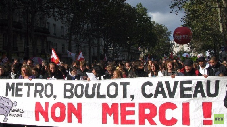  Live: Paris - Gewerkschaften und Studenten protestieren gegen Arbeitsmarktreformen