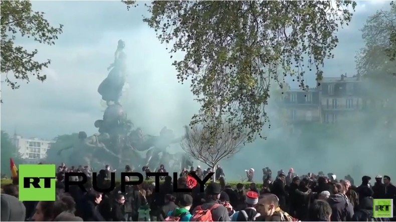  Frankreich: Polizei setzte Tränengas gegen Gegner der Arbeitsmarktreform ein