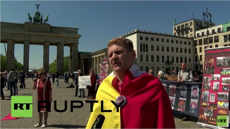  Berlin: Gedenken an Odessa-Massaker - Anti-Maidan Aktivisten verdammen US-Unterstützung für Kiew