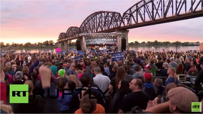  USA: Bernie Sanders stimmt Fans in Louisville auf Vorwahlen in Kentucky ein