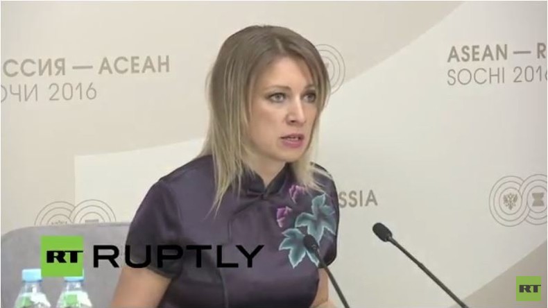 Live: Maria Sacharowa, Sprecherin des russischen Außenministeriums gibt wöchentliche Pressekonferenz