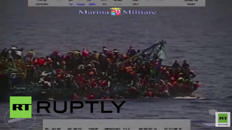 Mittelmeer: Boot mit 550 Flüchtlingen an Bord kentert – Mindestens fünf ertrinken 
