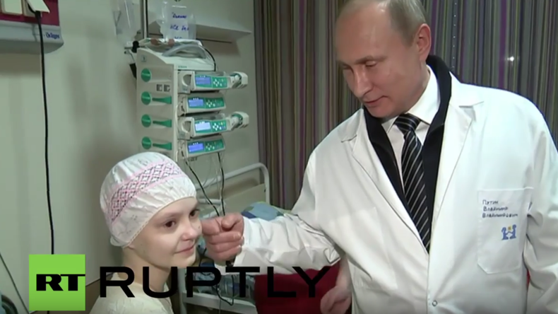 Moskau: Putin besucht zum internationalen Kindertag Kinder-Krebszentrum