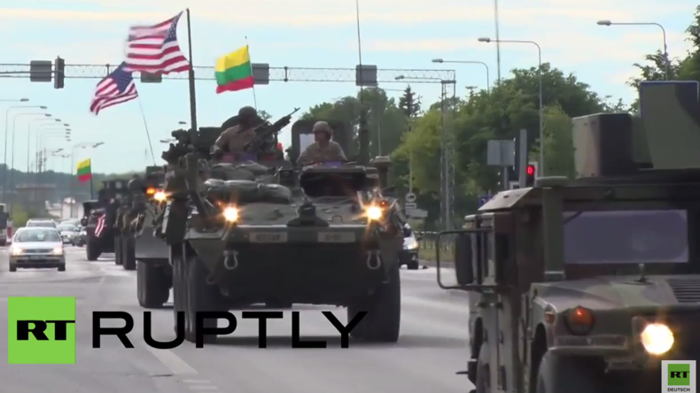 "NATO-Dragoon Ride II" – Kolonne von US-Militärfahrzeugen erreicht Litauen 