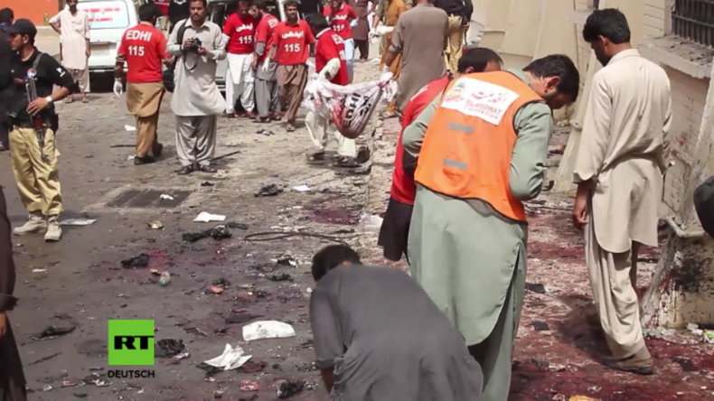 Pakistan: Selbstmordanschlag tötet mindestens 63 Menschen
