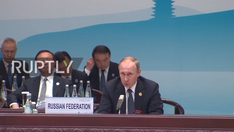 Live: Wladimir Putin gibt Pressekonferenz nach G20-Gipfel in China