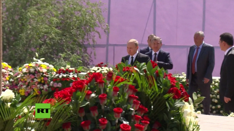 Putin zu Besuch in Usbekistan, um sich vom verstorbenen Präsidenten Karimow zu verabschieden