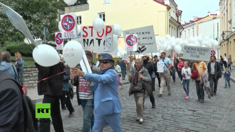 Estland: Protest gegen Stationierung von US-Militär und gegen die NATO 