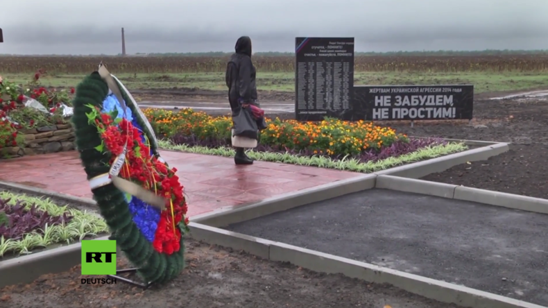 „Wir vergeben nicht, wir vergessen nicht!“ - Denkmal für all die Getöteten in der Ostukraine 