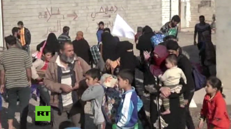 Militäroperation gegen den IS in Mossul: Unzählige Zivilisten fliehen vor Kriegsgeschehen 