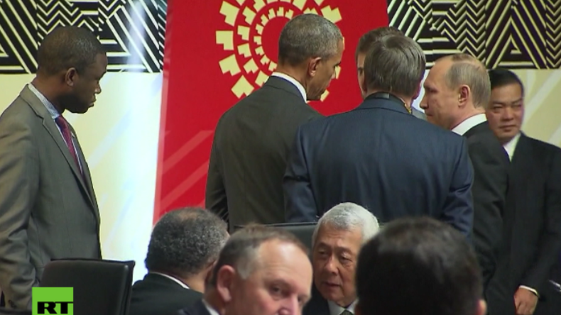 Eisige Blicke: Putin und Obama treffen in Lima beim Pazifik-Gipfel aufeinander 