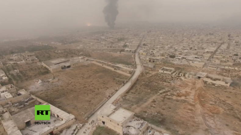 Aleppo: Alles muss neu aufgebaut werden - Drohnenaufnahme befreiter Gebiete zeigt massive Zerstörung