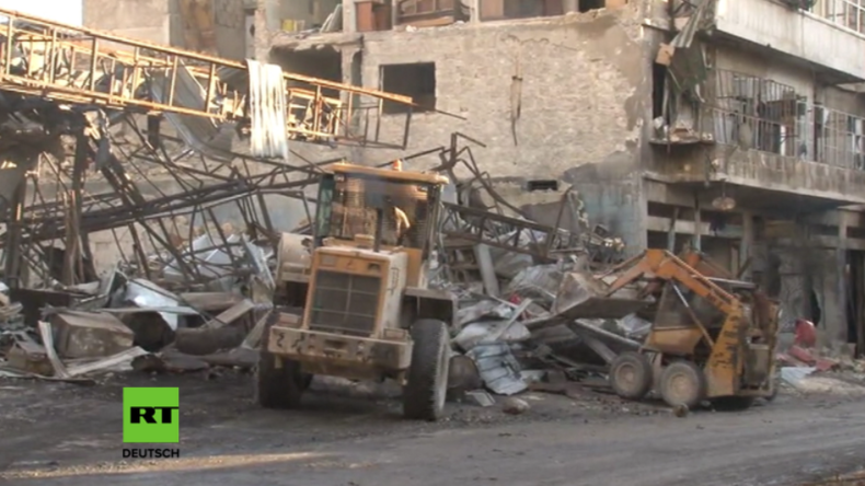 Ost-Aleppo nach der Befreiung: Aufräumarbeiten in vollem Gange -  Erste Fabriken eröffnen wieder