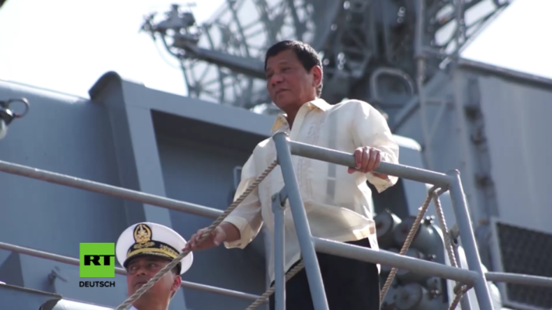 US-Neocons toben: Duterte besucht russisches Marine-Schiff und begutachtet Waffensystem 