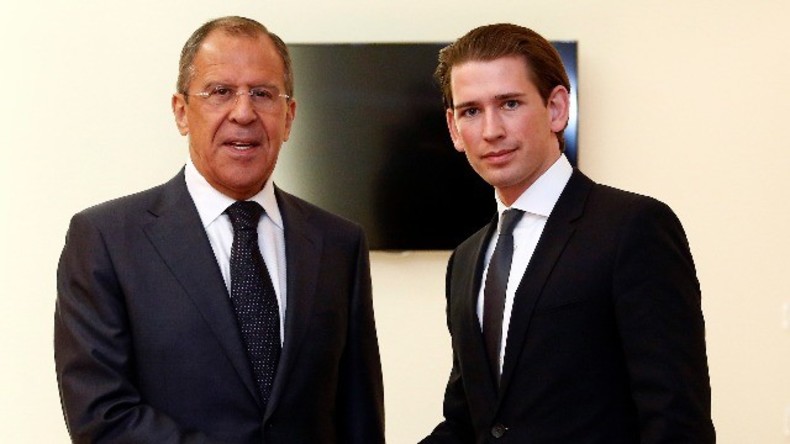 Live: Russischer und österreichischer Außenminister, Lawrow & Kurz, geben gemeinsame Pressekonferenz