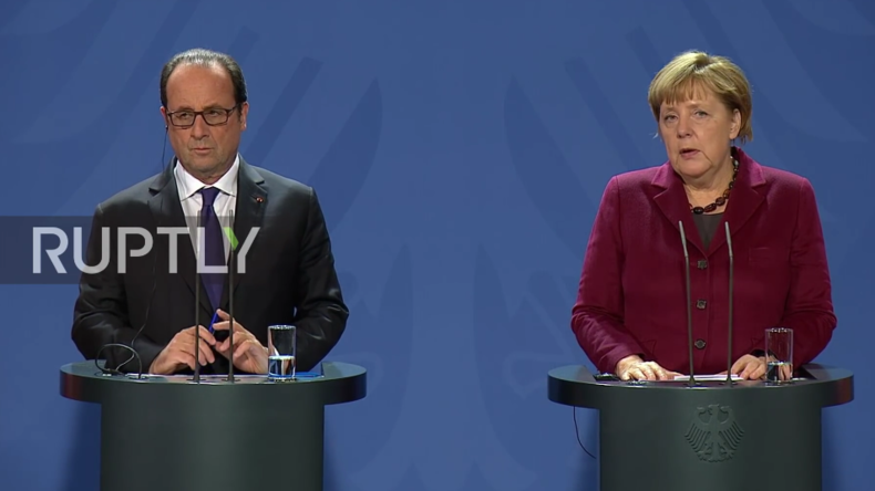 Live Bundeskanzlerin Merkel gibt gemeinsame Pressekonferenz mit Francois Hollande in Berlin