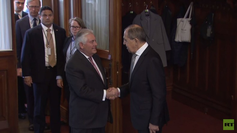 Russland: Lawrow begrüßt Tillerson in Moskau zu bilateralen Gesprächen