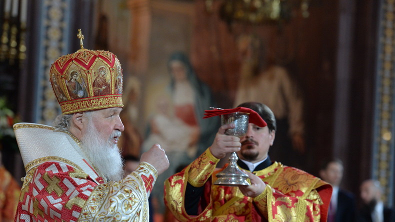 Live:Patriarch Kirill hält Orthodoxe Osterliturgie-Messe in Moskau