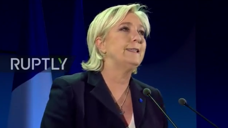 Präsidentschaftswahl in Frankreich: Le Pen hält Rede bei Wahlparty (engl. Übersetzung) 