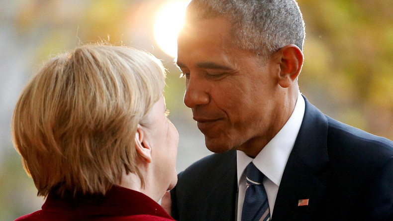 Kirchentag mit Barack Obama: Auftritt des Ex-US-Präsidenten und der Bundeskanzlerin Angela Merkel