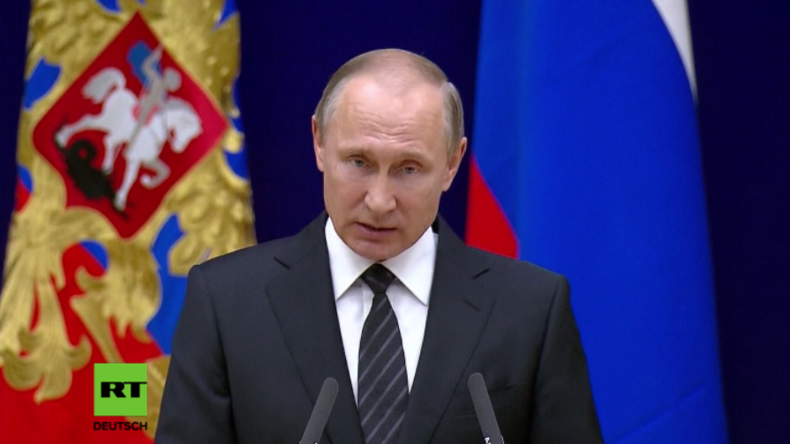 Putin: Verschiedene Geheimdienste nutzen Terroristen als Waffe gegen Russland