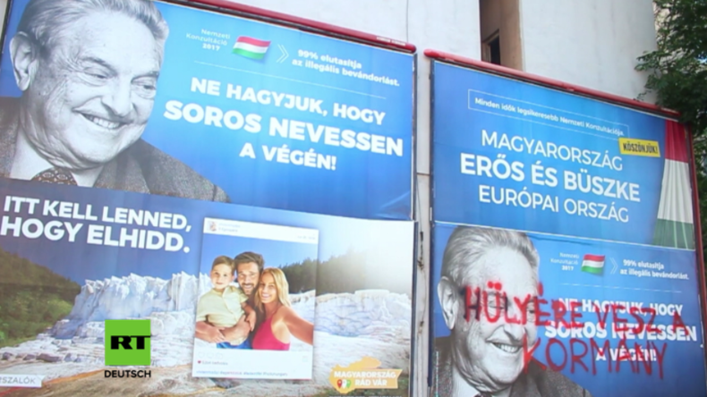 "99 Prozent lehnen illegale Einwanderung ab" - Ungarn startet Plakat-Aktion gegen George Soros