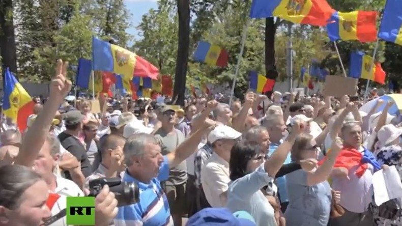 Moldawien: Tausende Demonstranten marschieren gegen Änderungen des Wahlsystems 