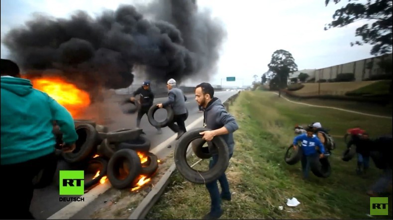 Brasilien: Brennende Reifen in Sao Paulo – Demonstranten fordern Rücktritt Temers