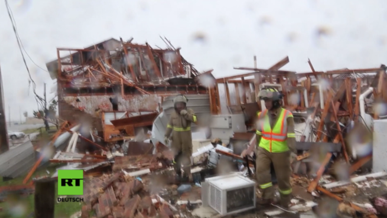 Rockport: Ein Trümmerhaufen nach dem anderen - Hier hat Hurrikan Harvey alles weggefegt