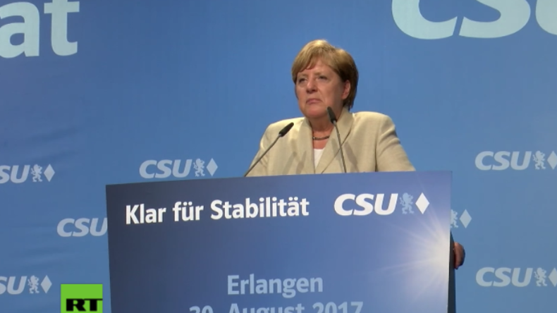 Wieder Pfiffe und Buhrufe – Proteste pflastern Merkels Wahlkampftour durch Deutschland