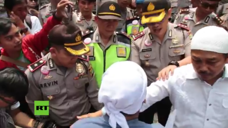 Indonesien: Ausschreitungen zwischen Demonstranten und Polizisten in Jakarta