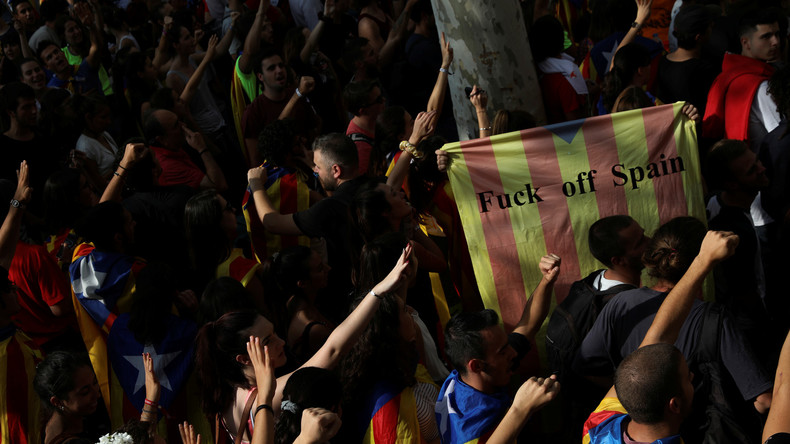 LIVE: Proteste in Barcelona gegen Repressionen im Vorfeld des Unabhängigkeitsreferendums
