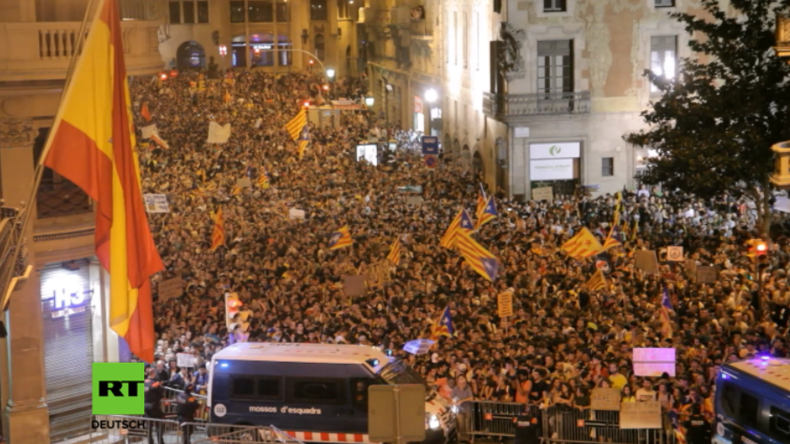 Generalstreik "zur Verteidigung der Demokratie" - Katalanen machen gegen Staatsgewalt mobil 