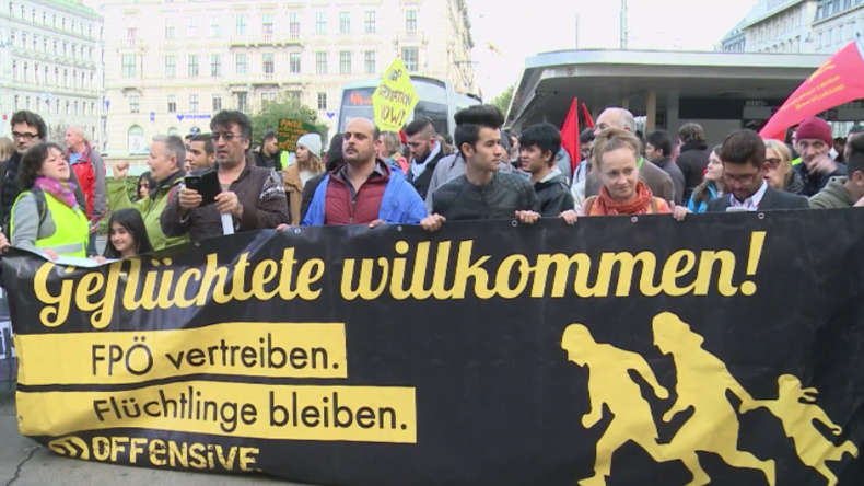 Wien: Hunderte marschieren für Flüchtlinge und Muslime sowie gegen Sozialkürzungen