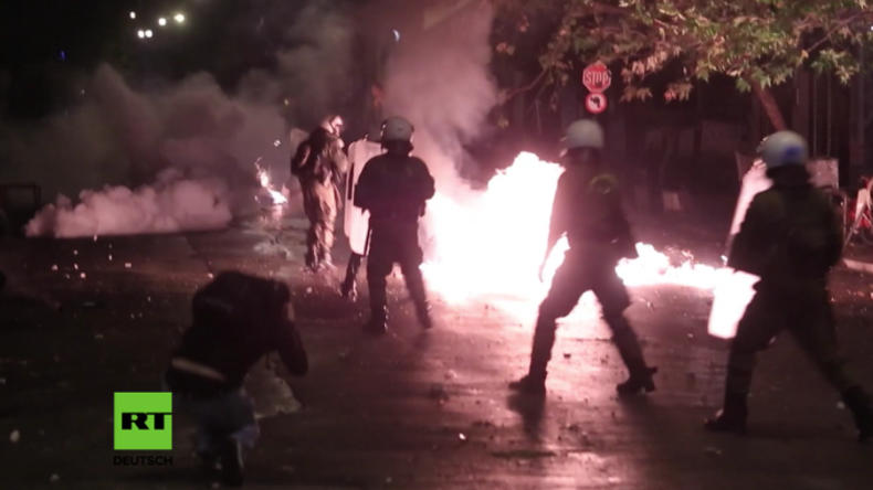 Athen: Autonome attackieren Polizisten mit Molotow-Cocktails und Steinen