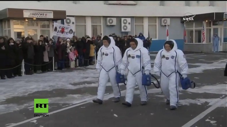 Kasachstan: Start für die neue Crew der ISS mit Soyuz MS-07
