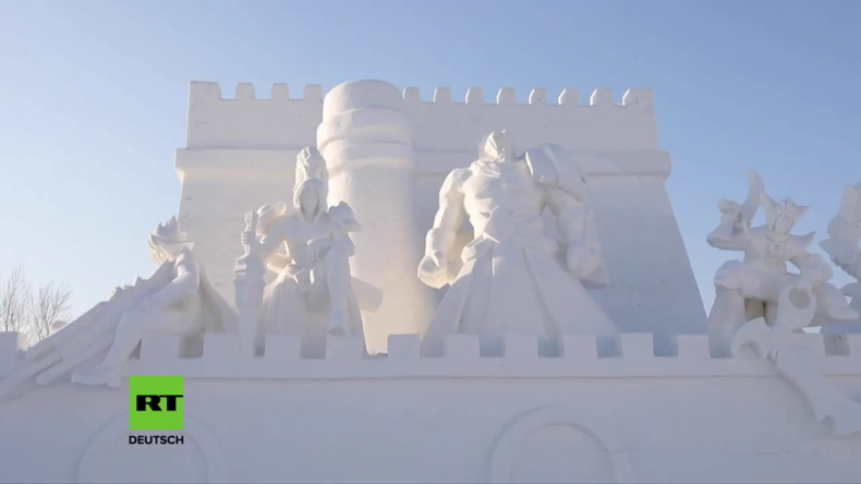 "Honour of Kings": Eisskulpturen in China begeistern Besucher