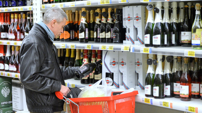 Gesundheitsministerium: Alkoholkonsum in Russland binnen fünf Jahren um 80 Prozent zurückgegangen 