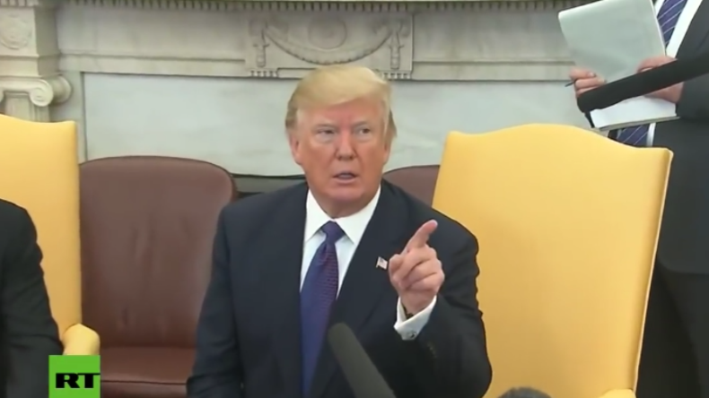 "Raus hier!" - US-Präsident Donald Trump wirft aufdringlichen CNN-Reporter aus dem Oval Office