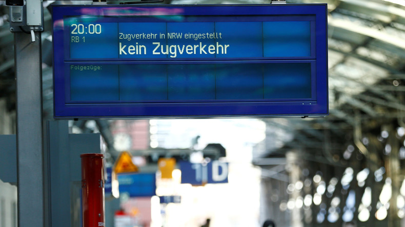 Bahn stellt wegen Sturmtief "Friederike" Fernverkehr bundesweit ein