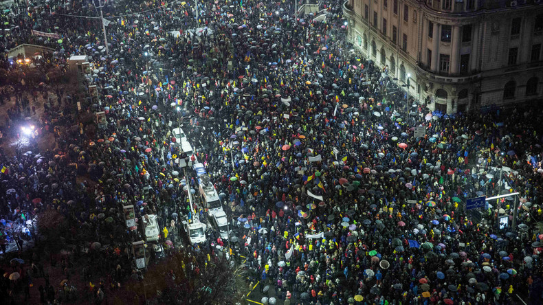 Zehntausende Bürger bei Anti-Regierungsdemonstrationen in Rumänien