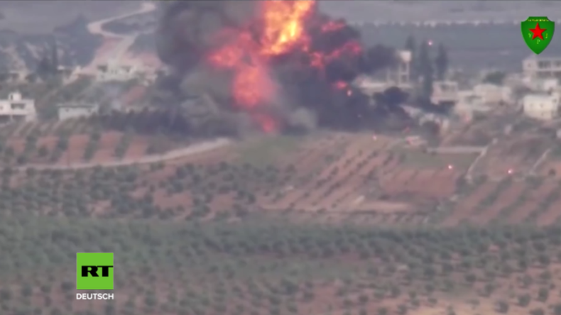 Video aus Afrin: Jagen Kurdinnen hier einen türkischen Panzer aus deutscher Produktion in die Luft?