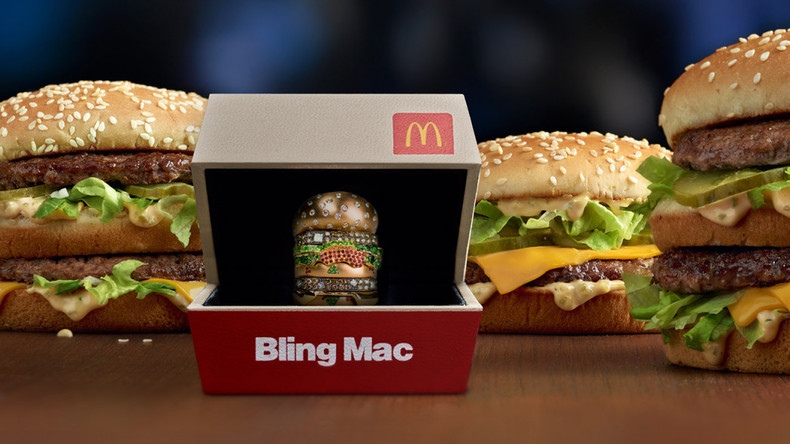 McDonald's bietet Kunden goldenen Big Mac mit Diamanten an