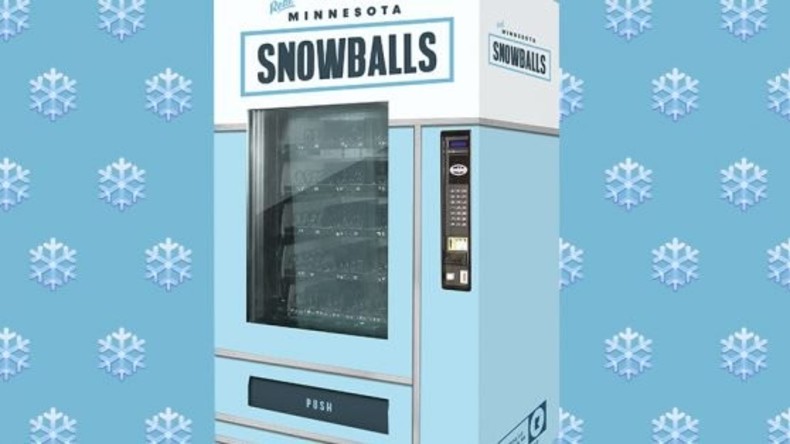 Von Einwohnern Minnesotas geformt und gepackt: Schneeballautomat in Minneapolis installiert